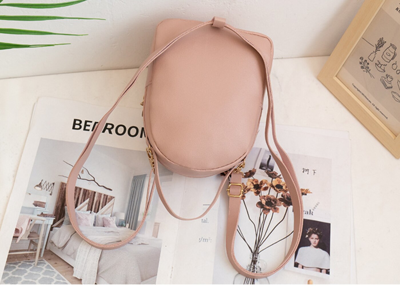 Embroidered Small Backpack PU Leather Women's Bag 2022 Trend Ladies Phone Pouch Multi-Function Mochilas Bagpack Girls Schoolbag