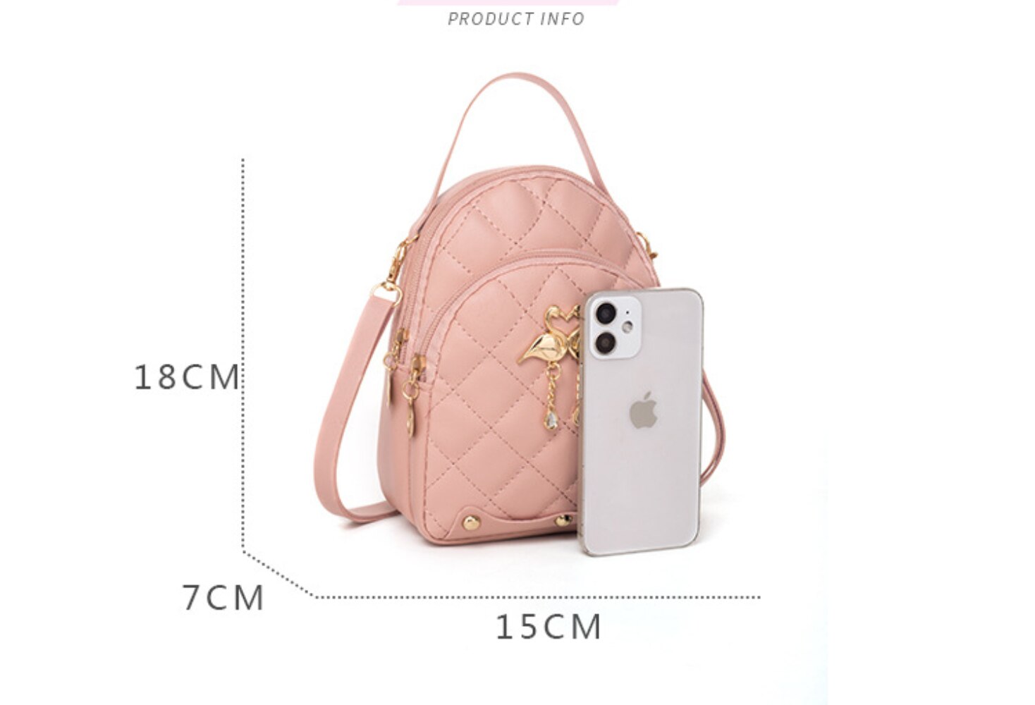 Embroidered Small Backpack PU Leather Women's Bag 2022 Trend Ladies Phone Pouch Multi-Function Mochilas Bagpack Girls Schoolbag