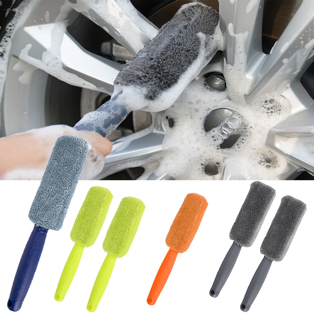 2 in 1 Ultrafine Fiber Chenille Microfiber Car Wash Glove Mitt Soft Mesh backing No Scratch for Car Wash Cleaning Glove