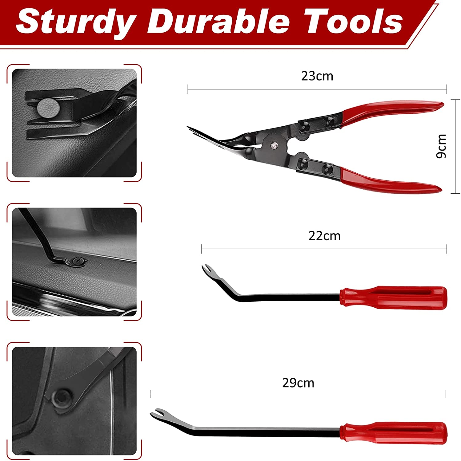 Hand Tool Set Pry Disassembly Tool Interior Door Clip Panel Trim Dashboard Removal Tool Kit Auto Car Opening Repair Tool Set