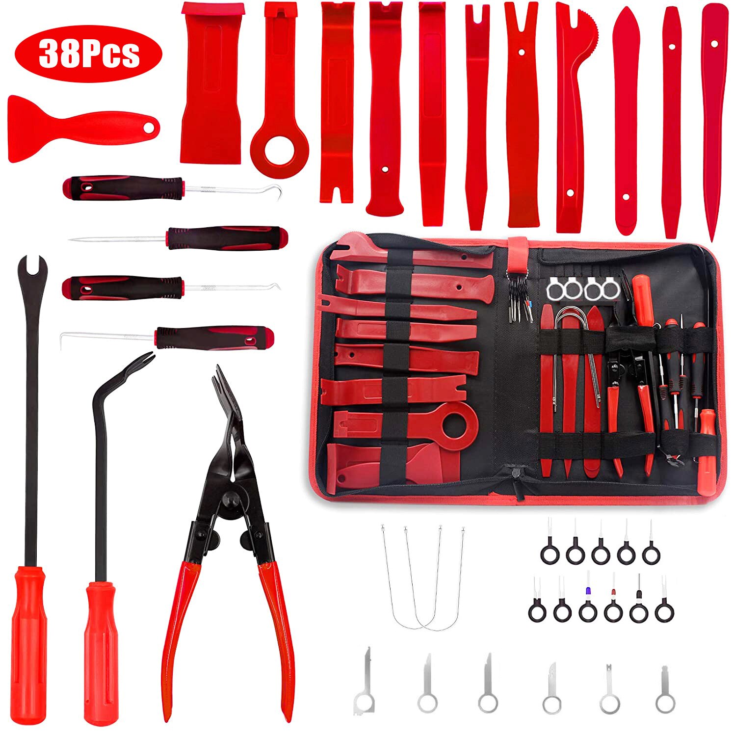 Hand Tool Set Pry Disassembly Tool Interior Door Clip Panel Trim Dashboard Removal Tool Kit Auto Car Opening Repair Tool Set