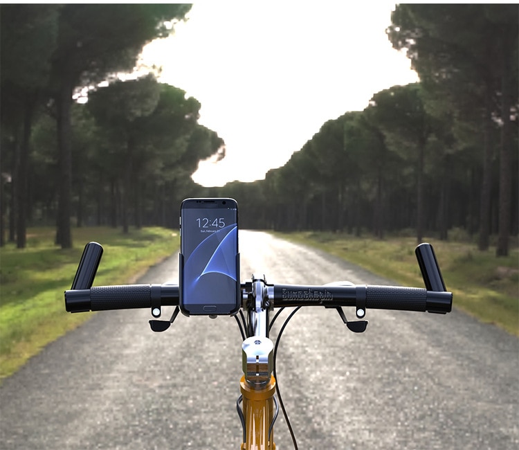 Bike Phone Holder CNC Motorcycle Handlebar Mobilephone Support Aluminum Alloy 360 Rotation MTB Road Bicycle Mount Accessories