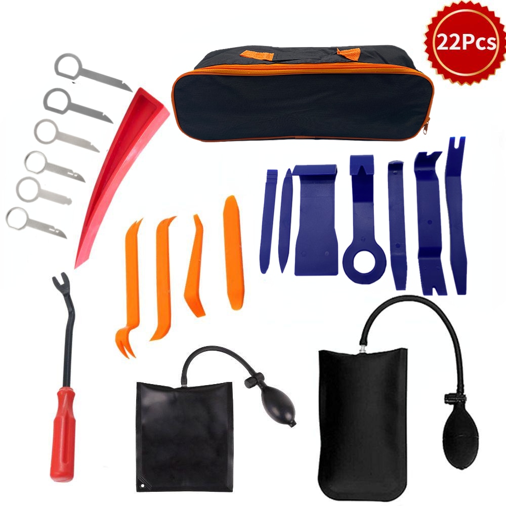 New Open Car Door Tool Kit Inflatable Air Pump Auto Window Door Open Fixing Gripper Tools Long Reach Kits