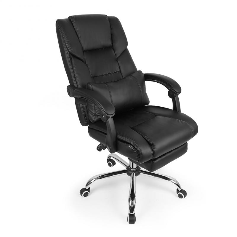 Chair High Back Gaming Chair Recliner Computer PU Leather Seat Adjustable Office Lying Armchair with FootrestFurniture Office