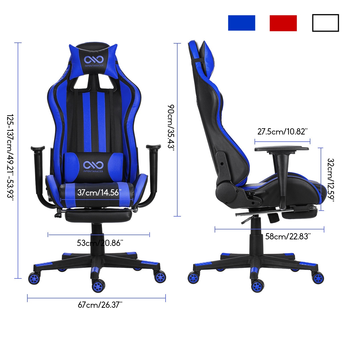 Leather Office Gaming Chair Home Internet Cafe Racing Chair WCG Gaming Ergonomic Computer Chair Swivel Lifting Lying Gamer Chair