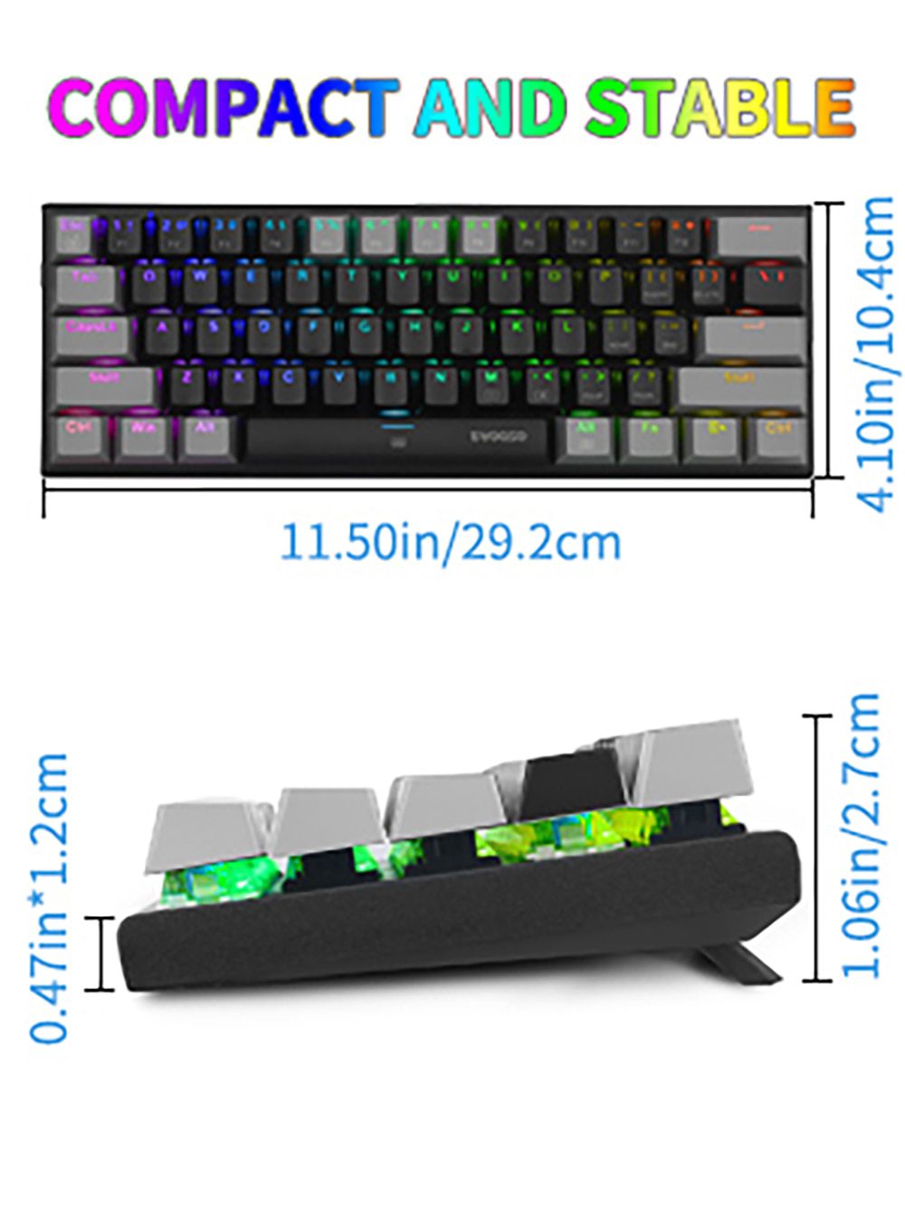 _ _ _ _ _ _ _ _ _ _ _ _ _ _ _ _ _ _ _ _ Tuşları mekanik klavye oyun tuş takımı RGB arka tip-c USB kablolu su geçirmez 60% PC oyun klavyesi bilgisayar masaüstü dizüstü bilgisayar