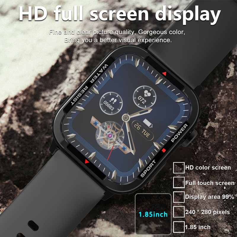 New 2023 Smart Watch Men Sport Military Smartwatch Male Smart Clock For Android IOS Fitness Tracker Outdoor Smart-watch G96