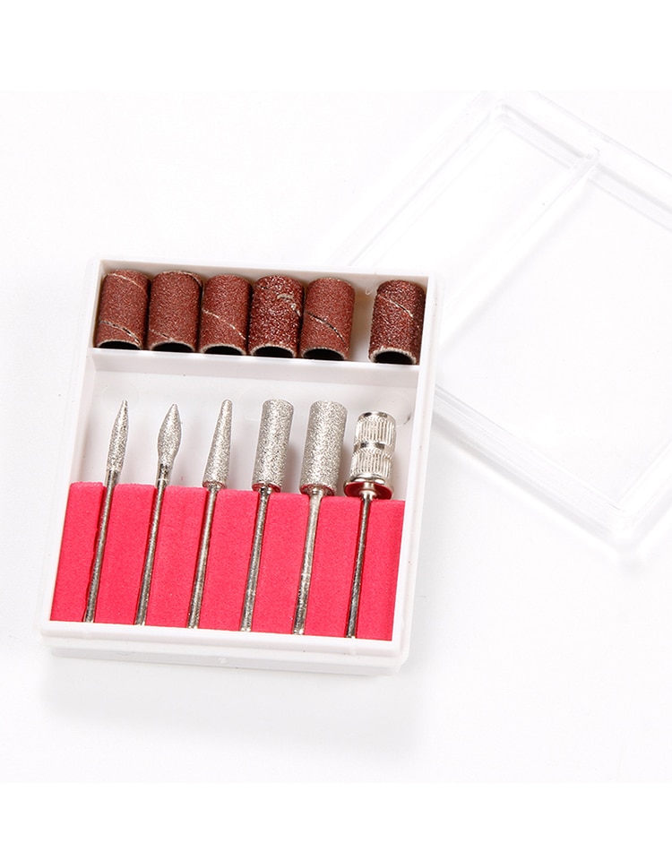 Nail Drill Electric Apparatus for Manicure 10pcs Milling Cutters Drill Bits Set Gel Cuticle Remover Pedicure Machine Nail Art