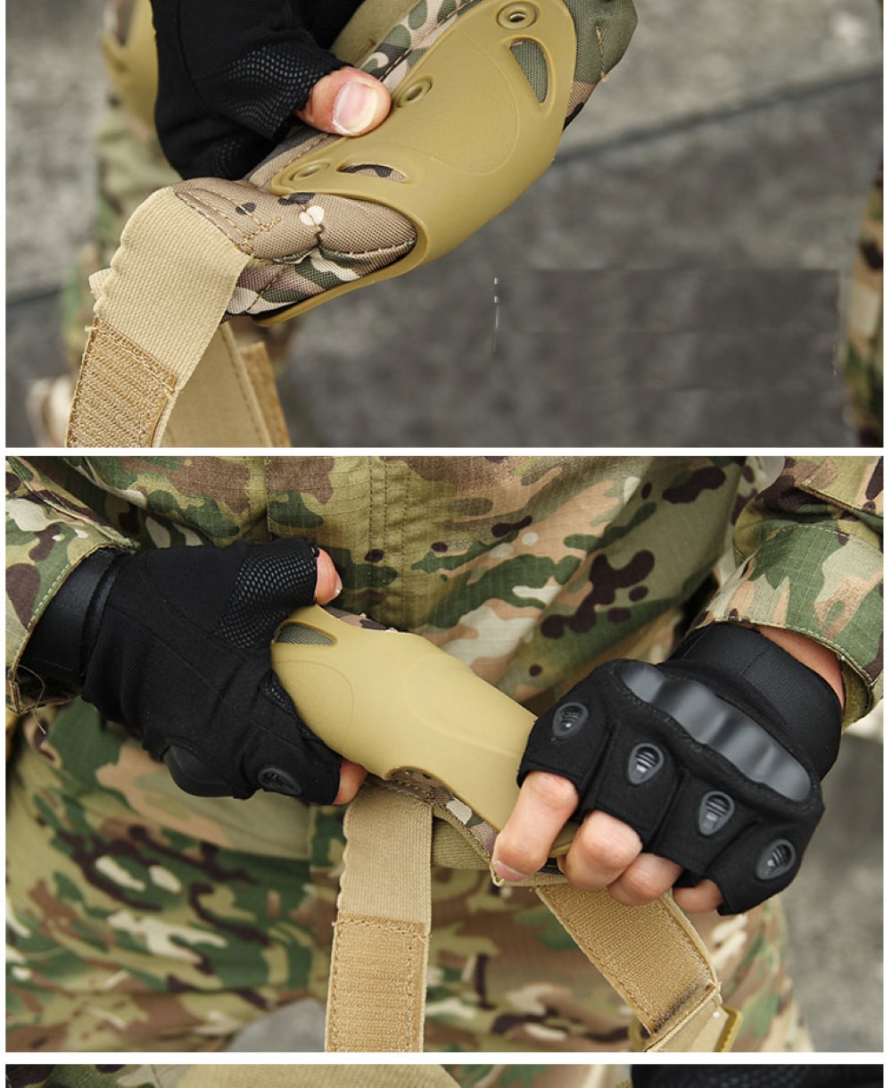 Tactical Knee Pads Elbow Outdoor Sport Hunting Safety Gear Protective Pads Military Protector Army Airsoft Elbow Protector