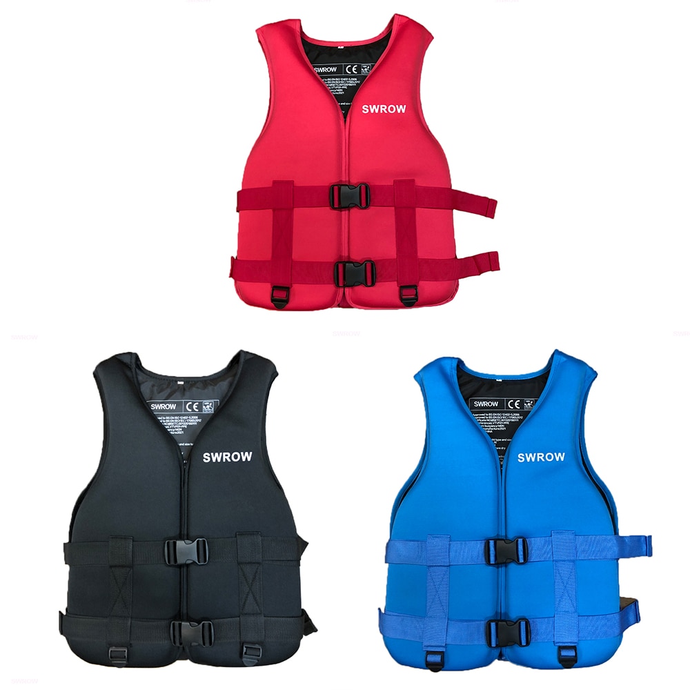 Neoprene Life Jacket for Adult Children New Water Sport Buoyancy Jacket Life Vest Swimming Boating Skiing Driving Vest Drifting