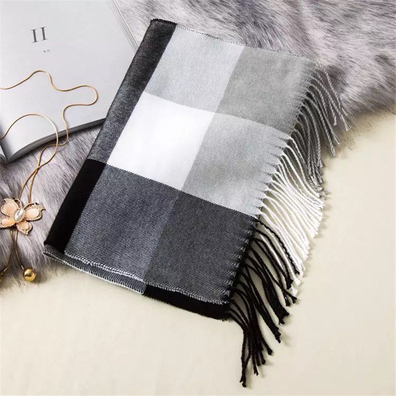 180*35cm Luxury Brand fashion classic lattice men soft scarf cashmere plaid scarves shawl UNISE wraps pashmina headband muffler