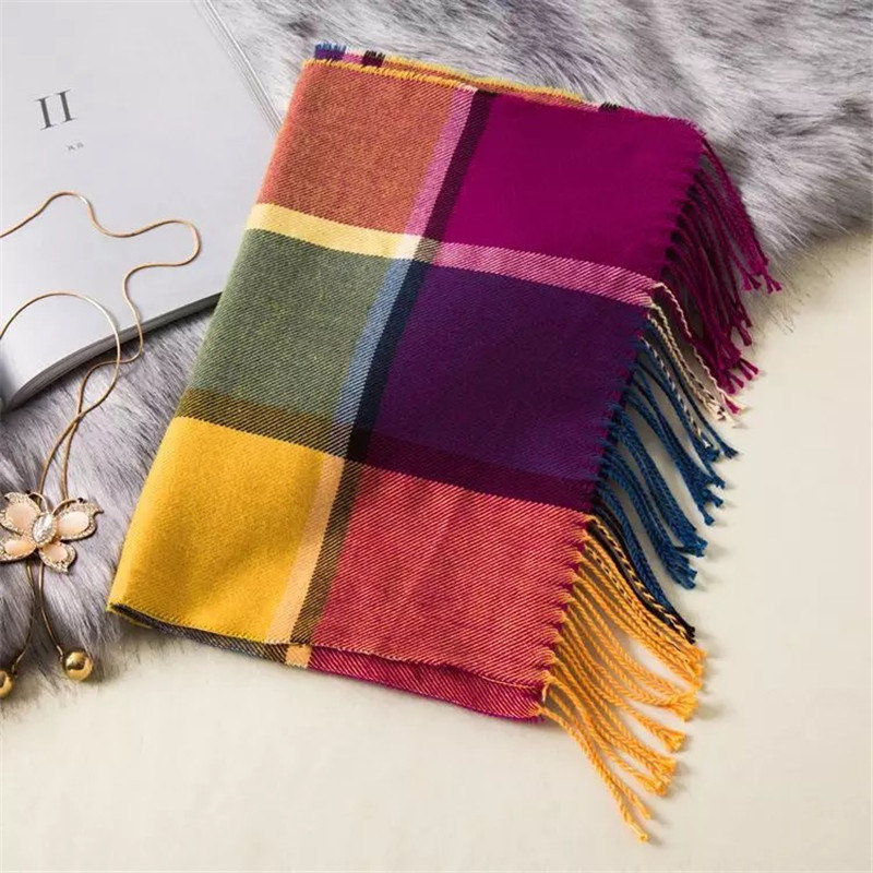 180*35cm Luxury Brand fashion classic lattice men soft scarf cashmere plaid scarves shawl UNISE wraps pashmina headband muffler