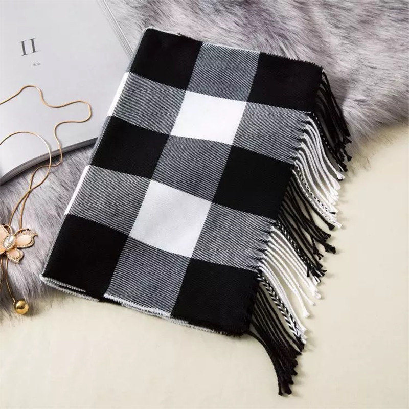 180*35cm Luxury Brand fashion classic lattice men soft scarf cashmere plaid scarves shawl UNISE wraps pashmina headband muffler