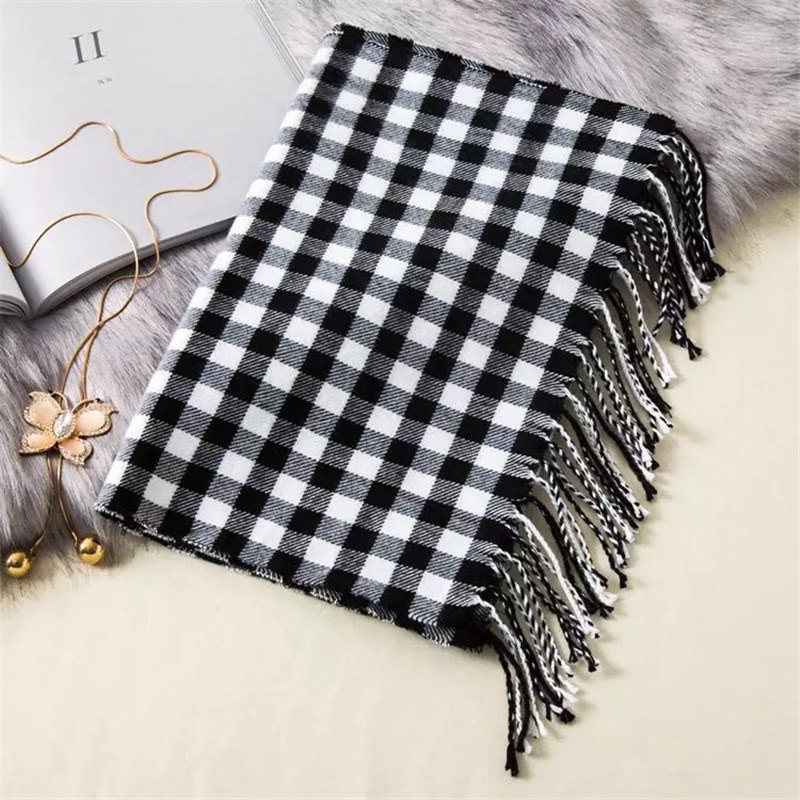 180*35cm Luxury Brand fashion classic lattice men soft scarf cashmere plaid scarves shawl UNISE wraps pashmina headband muffler