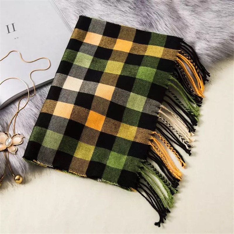 180*35cm Luxury Brand fashion classic lattice men soft scarf cashmere plaid scarves shawl UNISE wraps pashmina headband muffler