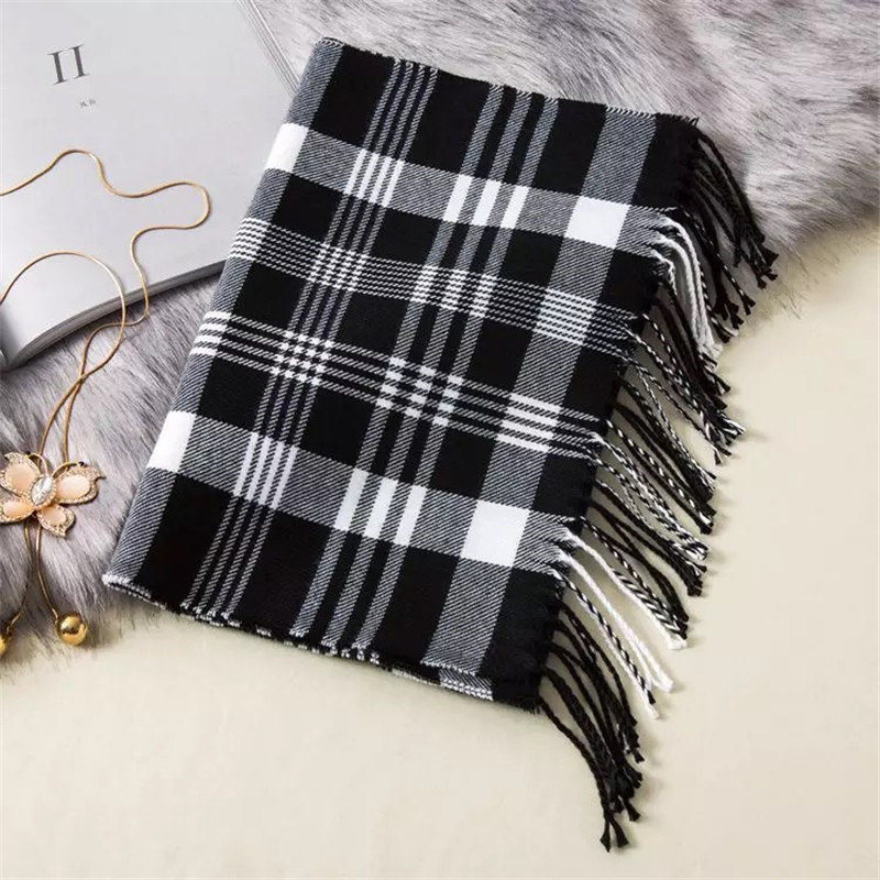 180*35cm Luxury Brand fashion classic lattice men soft scarf cashmere plaid scarves shawl UNISE wraps pashmina headband muffler