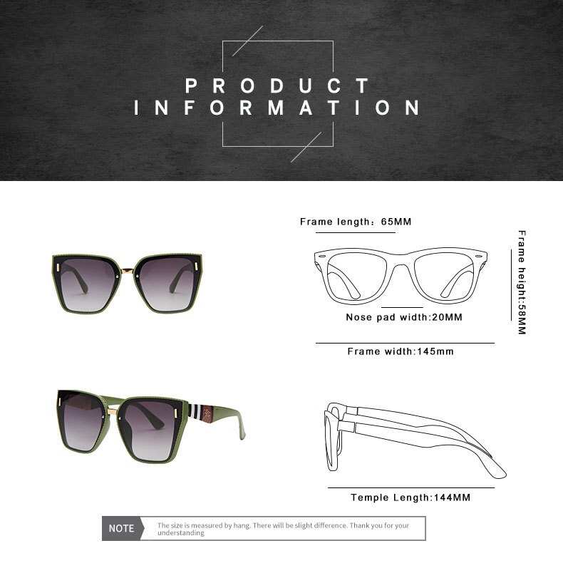 Fashion Square Gradient Mirror Sunglasses Women 2023 Retro Brand Designer Sun Glasses Female Big Frame UV400