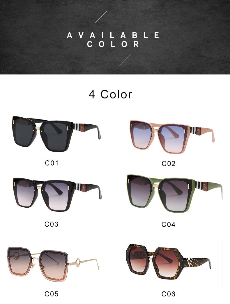 Fashion Square Gradient Mirror Sunglasses Women 2023 Retro Brand Designer Sun Glasses Female Big Frame UV400