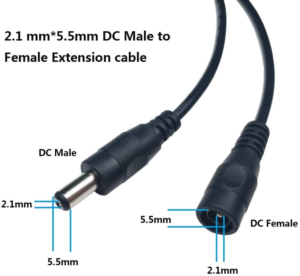 Power Cord Extend Wire 10M Cable For CCTV Camera Router