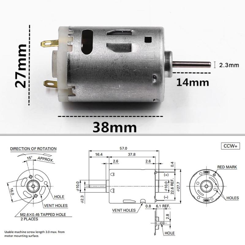 NEW RS-385 High Speed Micro DC Motor