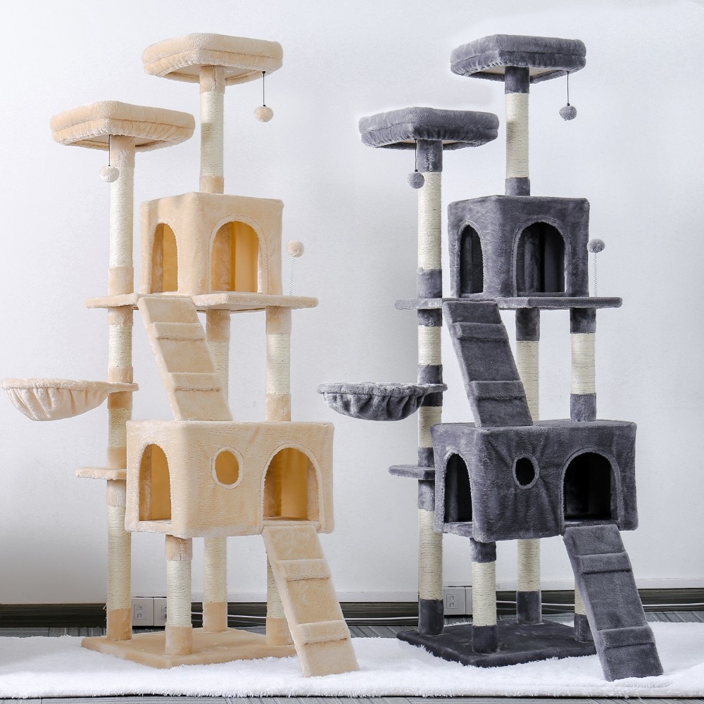 Luxury Pet Cat Tree House Condo Furniture Multi-Layer