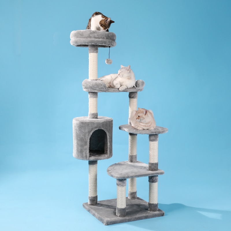 Luxury Pet Cat Tree House Condo Furniture Multi-Layer