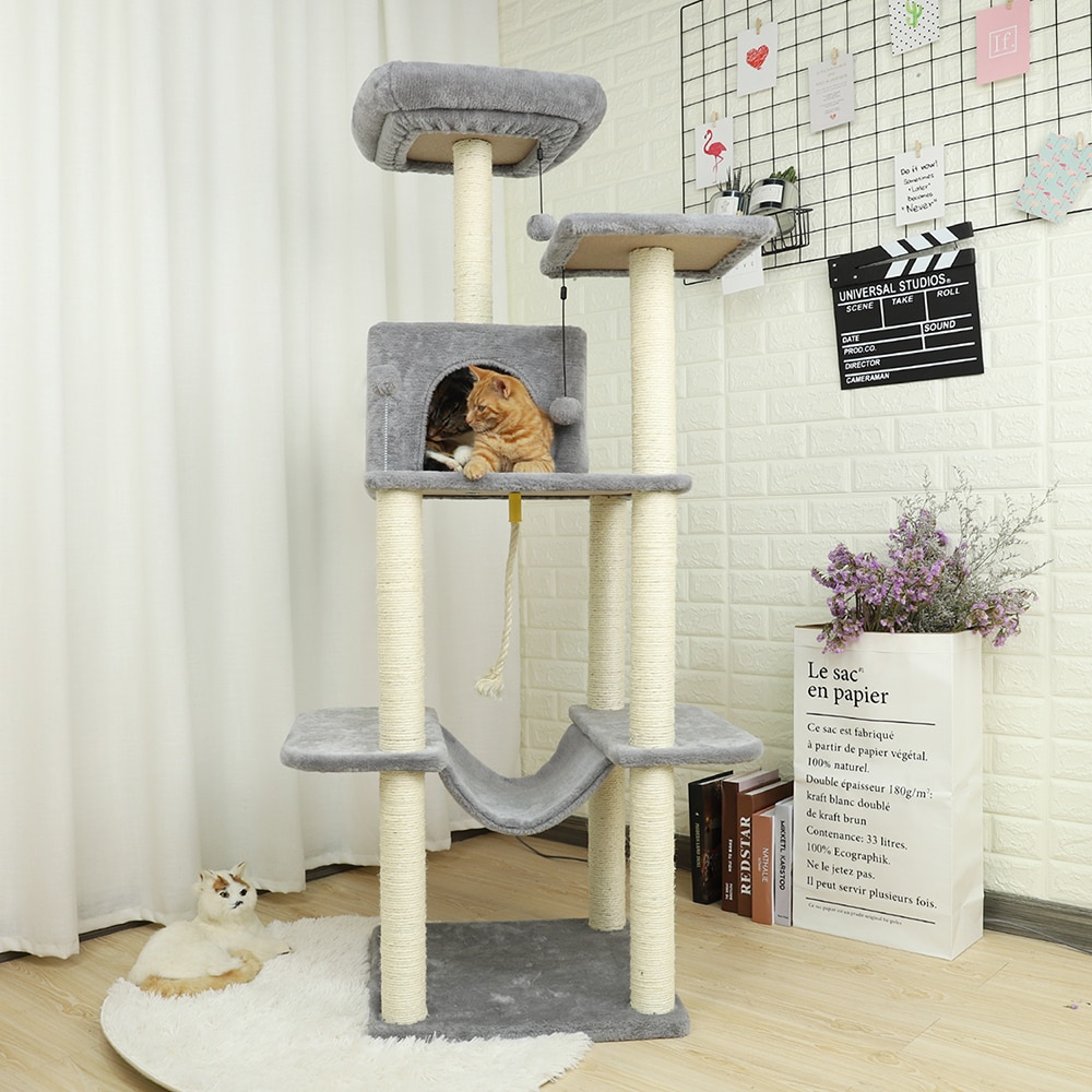 Luxury Pet Cat Tree House Condo Furniture Multi-Layer