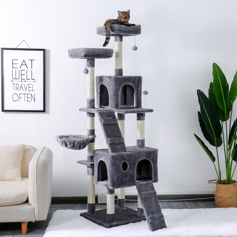 Luxury Pet Cat Tree House Condo Furniture Multi-Layer