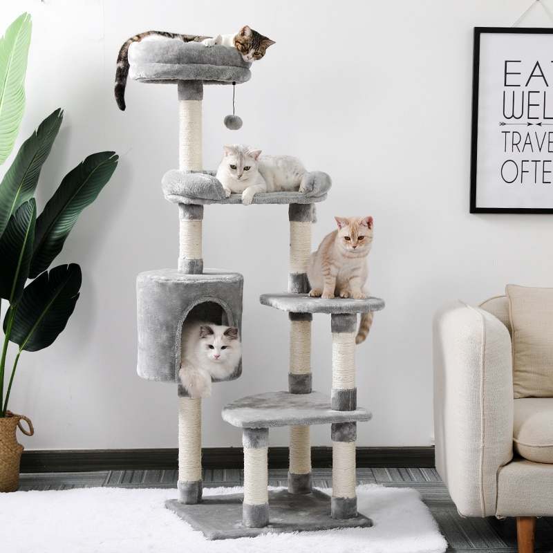 Luxury Pet Cat Tree House Condo Furniture Multi-Layer