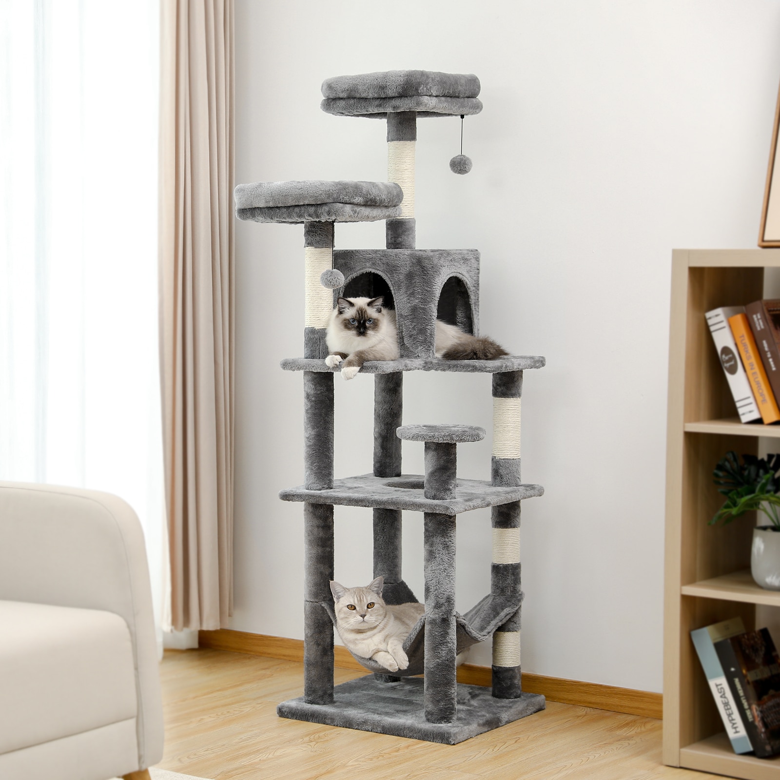 Luxury Pet Cat Tree House Condo Furniture Multi-Layer