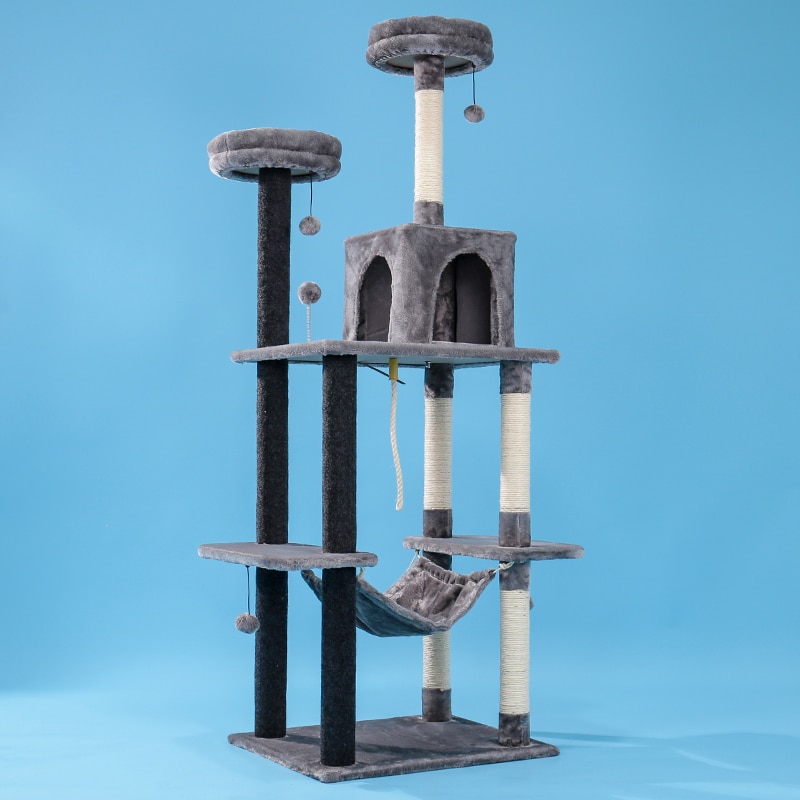 Luxury Pet Cat Tree House Condo Furniture Multi-Layer