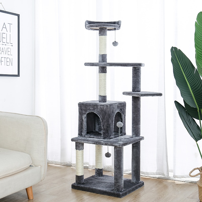 Luxury Pet Cat Tree House Condo Furniture Multi-Layer