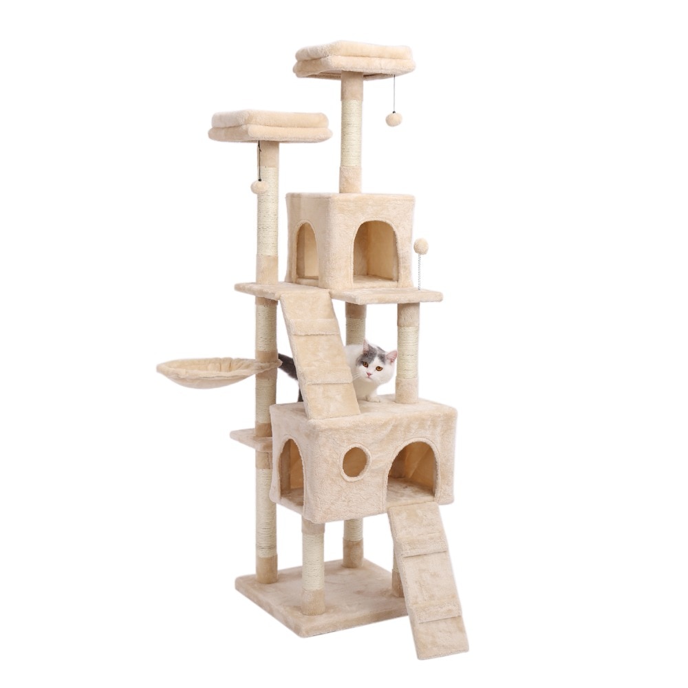 Luxury Pet Cat Tree House Condo Furniture Multi-Layer