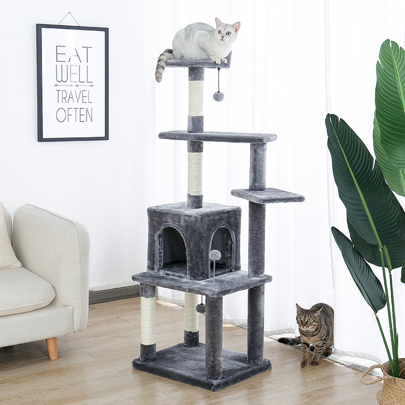 Luxury Pet Cat Tree House Condo Furniture Multi-Layer