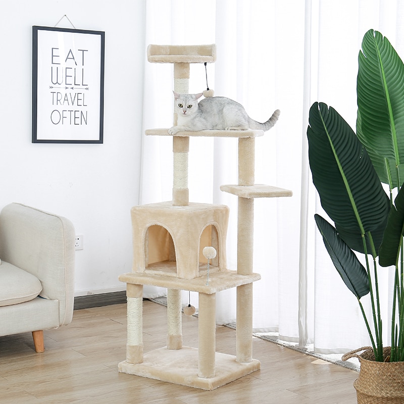 Luxury Pet Cat Tree House Condo Furniture Multi-Layer