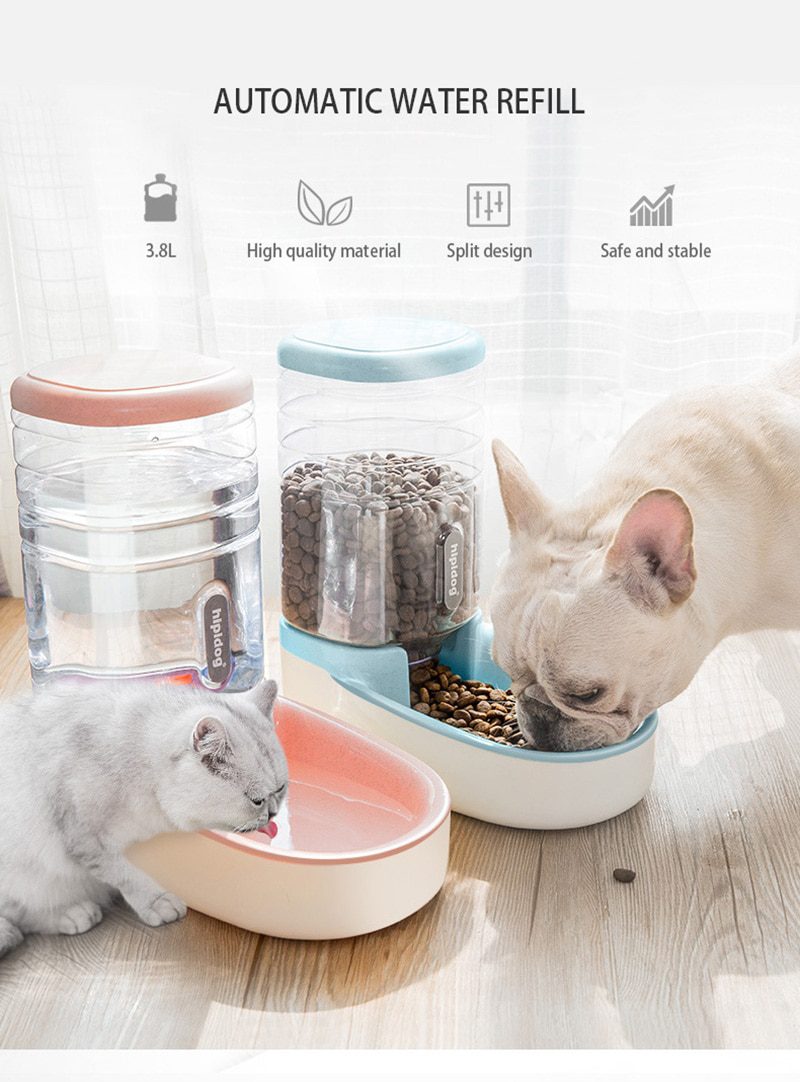 NEW Cat Drinker Feeder Kitten Water Food Dispenser Automatic Feeder Drinker for Cats Dogs Pet Cats Water Fountain Cat Accessorie