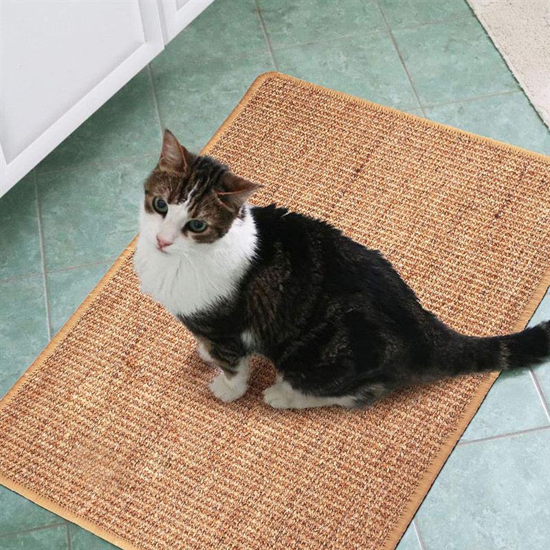 NEW Natural Sisal Cat Scratching Post Mat Scratcher Board Pad Mats Toy Climbing Tree Litter Mat Lounger Pet Random Color