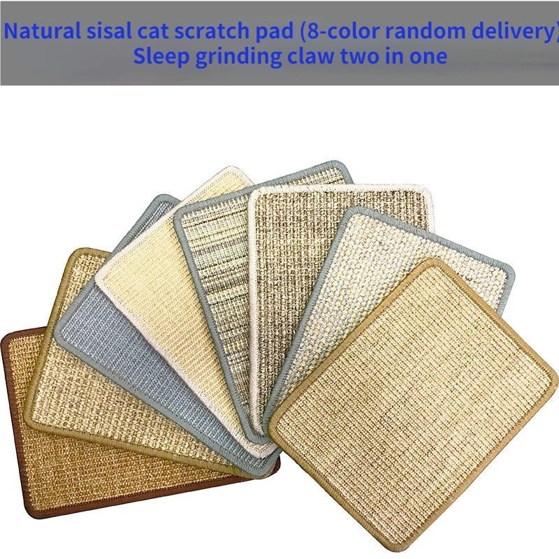 NEW Natural Sisal Cat Scratching Post Mat Scratcher Board Pad Mats Toy Climbing Tree Litter Mat Lounger Pet Random Color