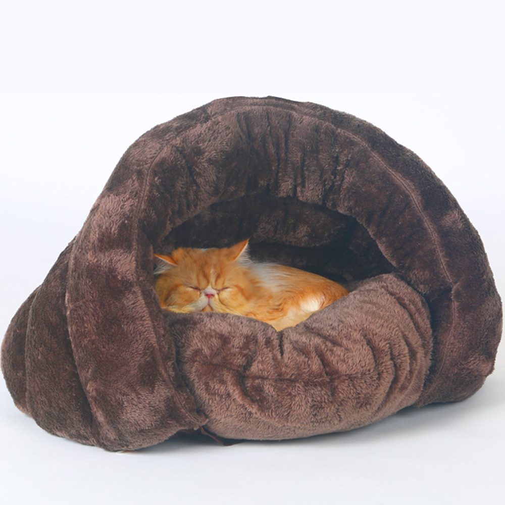 NEW Winter Autumn Warm Fleece Pet Bed for Cats Dogs Cozy Beds Soft Nest Kennel House Sleeping Mat Tent Pads Pet Accessories