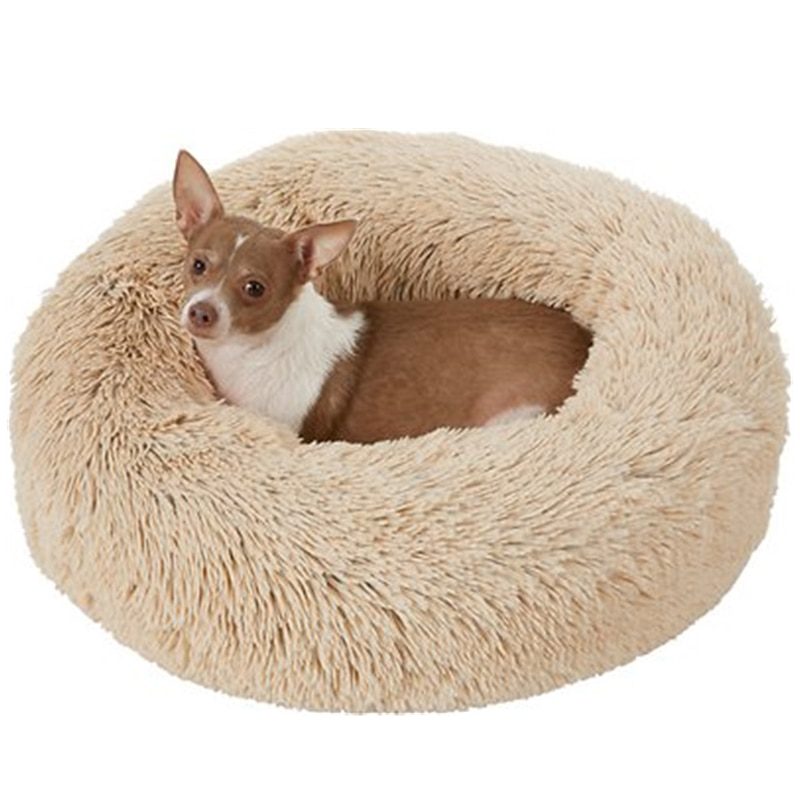 NEW Long Plush Dog Bed House Dog Mat Winter Warm Sleeping Cats Nest Soft Long Plush Dog Basket Pet Cushion Portable Pet Bed