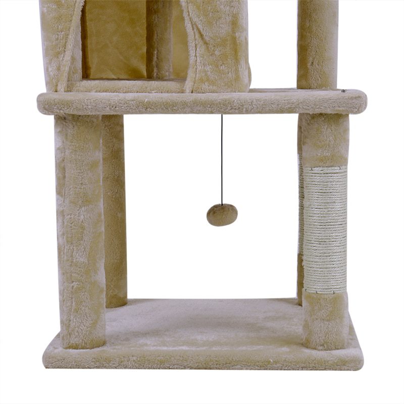 NEW H145 CM Cat Tree With Jump Ladder Cat Pet Scratching Wood Climbing Tree For Cat Climbing Frame Cat Furniture Scratching Post