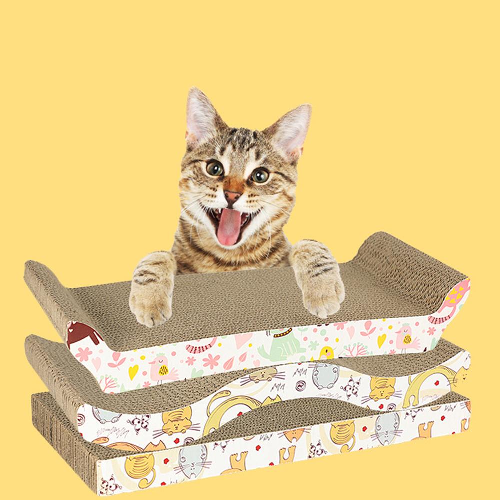 NEW Pet Cat Kitten Toys Cat Scratching Board Pad Corrugate Paper Scratching Scratcher Cardboard Toys Protect Furniture Catnip