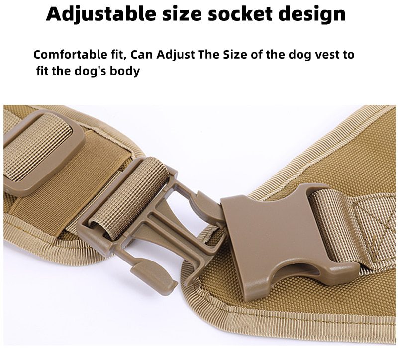 NEW Tactical Military Vest K9 Pet Outdoor Training Vest Dog Harness and Leash Set With Collar for Medium Large Dogs German Sheph