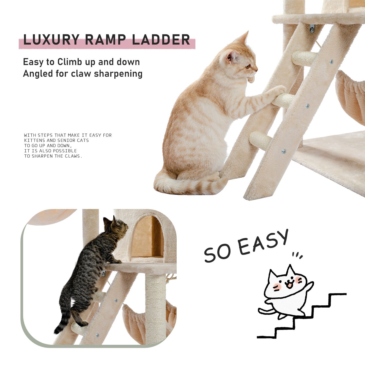 NEW H176cm Pet Cat Tree House Condo Toy Scratching Post for Cats Wood Climbing Tree Cat Tree Towers Furniture Fast Domestic Deli