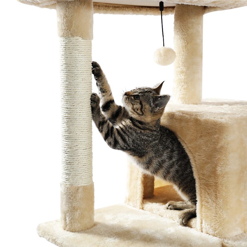 NEW H176cm Pet Cat Tree House Condo Toy Scratching Post for Cats Wood Climbing Tree Cat Tree Towers Furniture Fast Domestic Deli