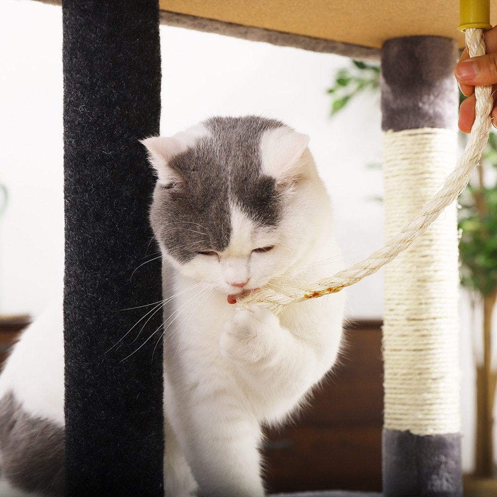 NEW H176cm Pet Cat Tree House Condo Toy Scratching Post for Cats Wood Climbing Tree Cat Tree Towers Furniture Fast Domestic Deli