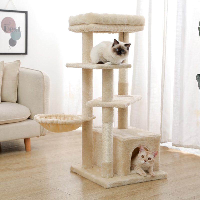 NEW H176cm Pet Cat Tree House Condo Toy Scratching Post for Cats Wood Climbing Tree Cat Tree Towers Furniture Fast Domestic Deli