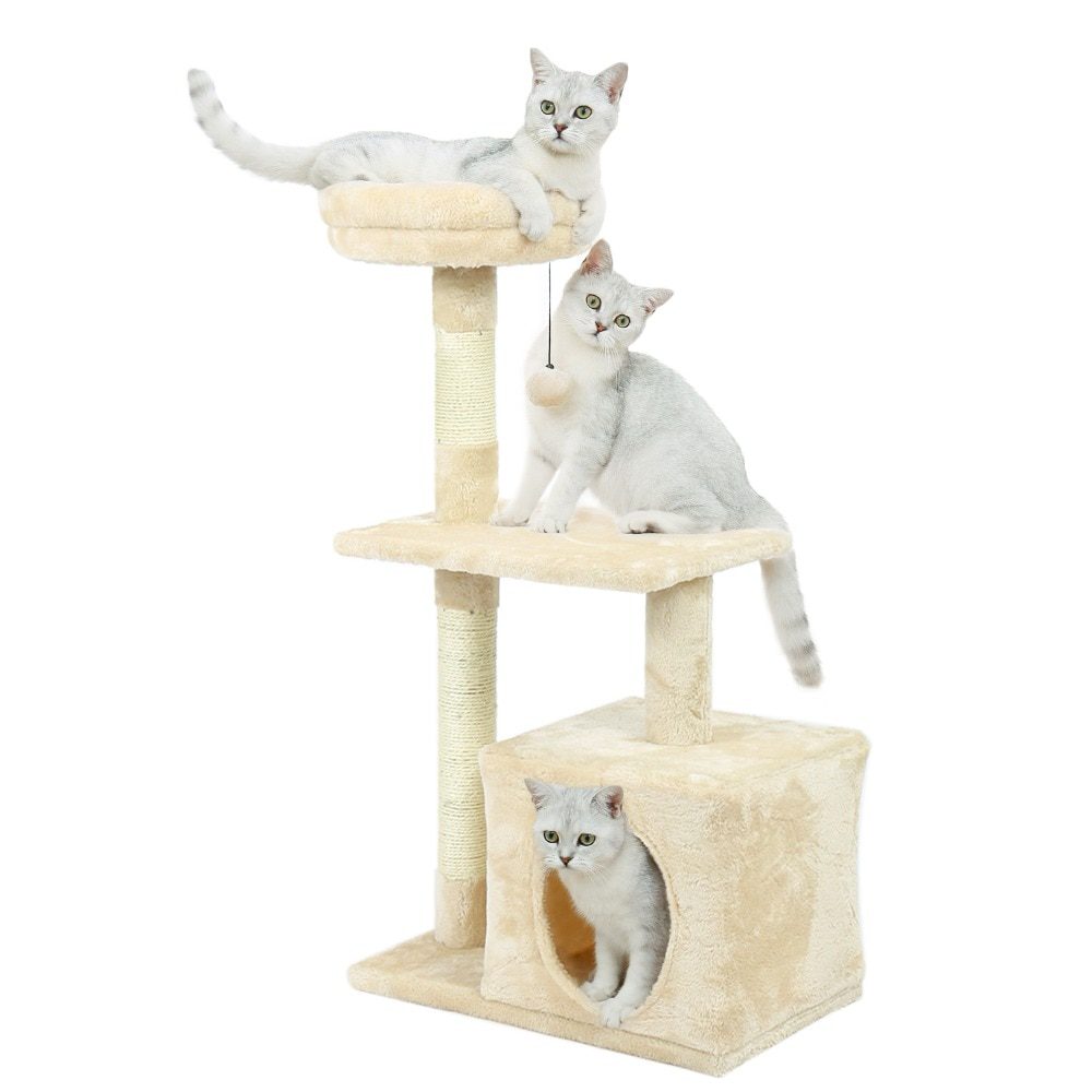 NEW H176cm Pet Cat Tree House Condo Toy Scratching Post for Cats Wood Climbing Tree Cat Tree Towers Furniture Fast Domestic Deli