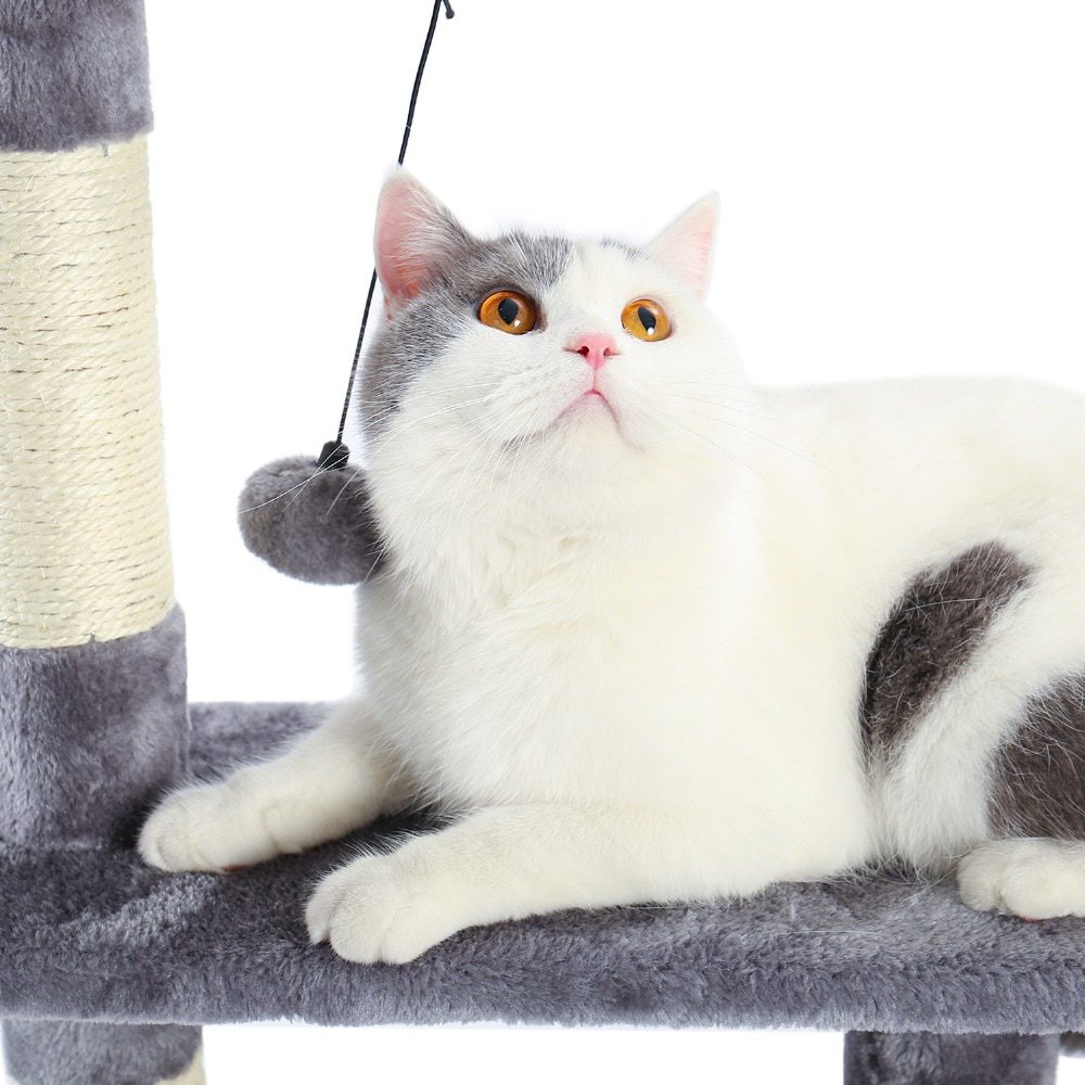 NEW H176cm Pet Cat Tree House Condo Toy Scratching Post for Cats Wood Climbing Tree Cat Tree Towers Furniture Fast Domestic Deli