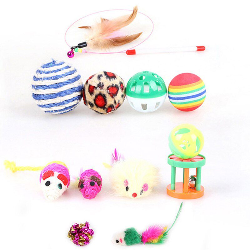 NEW New Pets Cat Toys Mouse Shape Balls Shapes Kitten Love New Pet Toy Cat Channel Funny Cat Stick Mouse Interactive Play Suppli